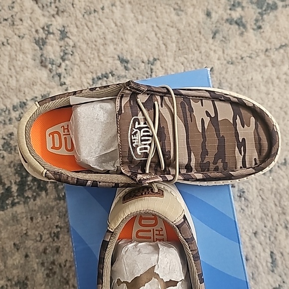 🎆HEY DUDE Wally Mossy Oak Camo shoes, NWT, NIB, size YT3 - Picture 3 of 10
